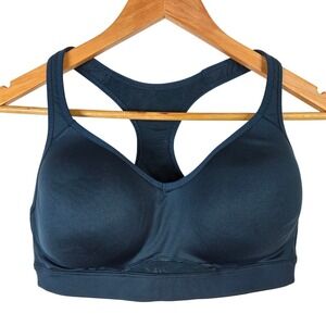 Old Navy Active Teal Blue Medium Support Racerback Sports Bra Small